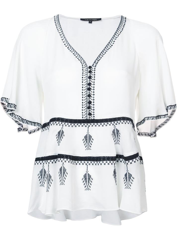 Kobi Halperin Embroidered Blouse - White