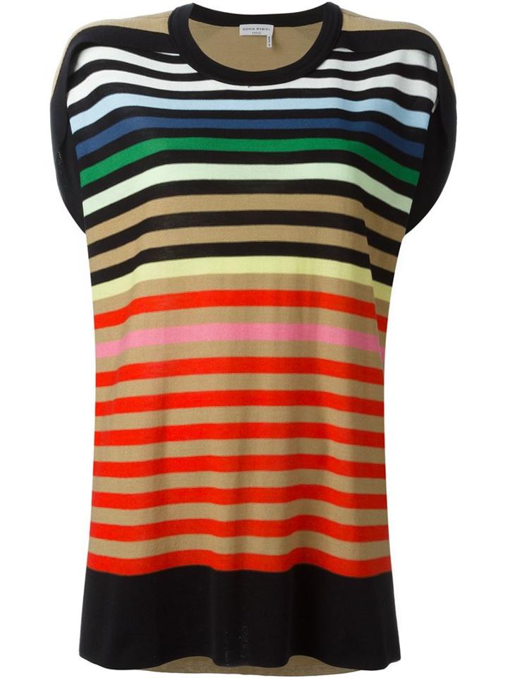 Sonia Rykiel Fine Knit Striped Top