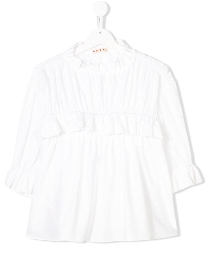 Marni Kids Teen Ruffled Blouse - White
