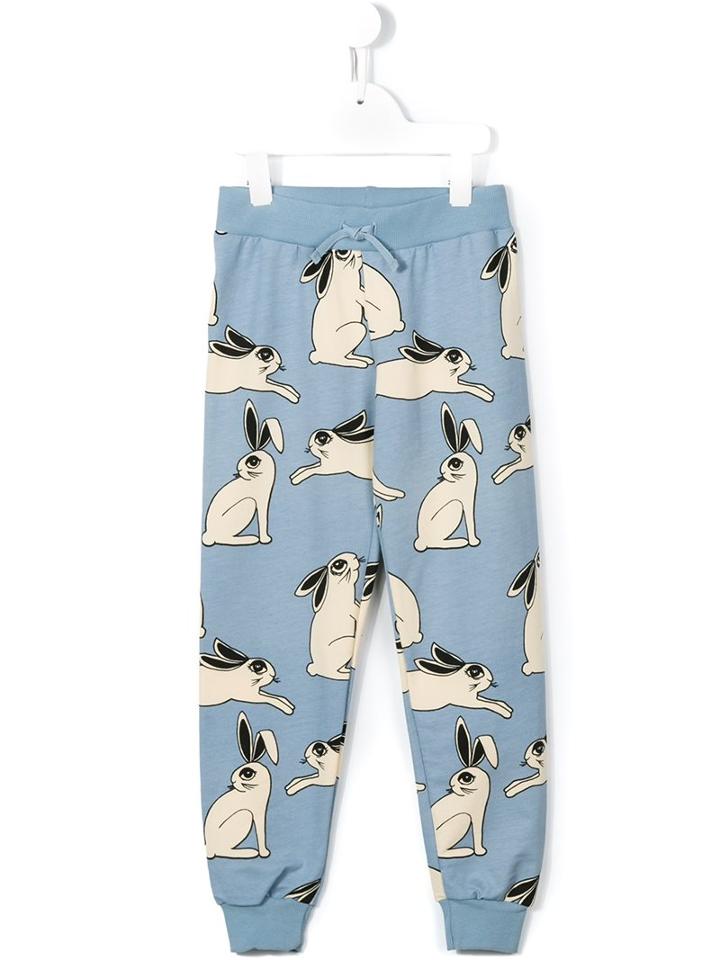 Mini Rodini 'rabbit' Trackpants, Toddler Boy's, Size: 3 Yrs, Blue