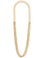 Lanvin Long Chain And Fringe Necklace - Metallic