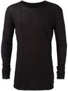 Thom Krom Elongated Sleeves T-shirt, Men's, Size: Xl, Black, Cotton