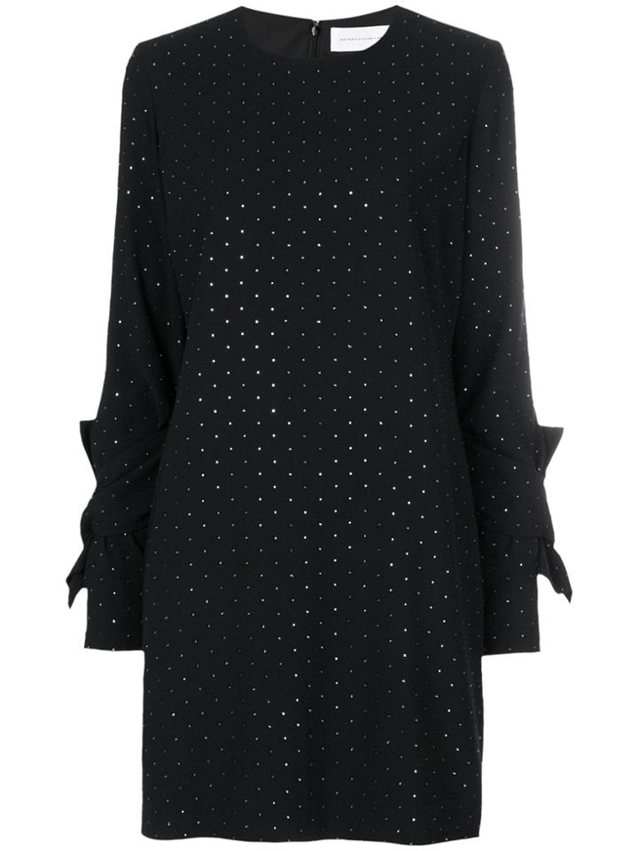 Victoria Victoria Beckham Stud Embellished Shift Dress - Black