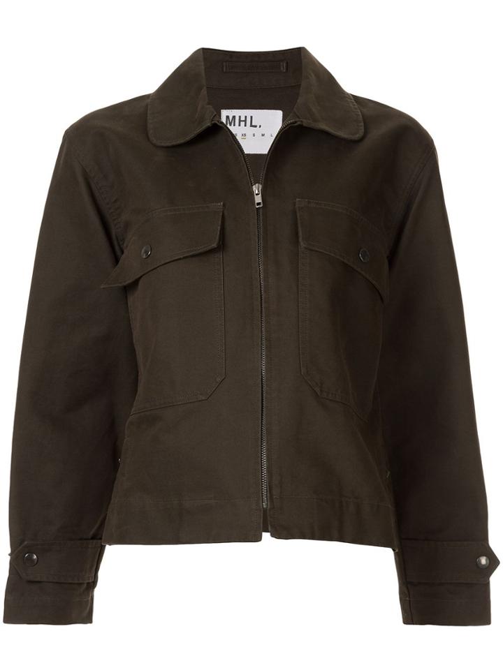 Margaret Howell Short-length Pilot Jacket - Green