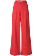 Barena Wide Leg Trousers - Red