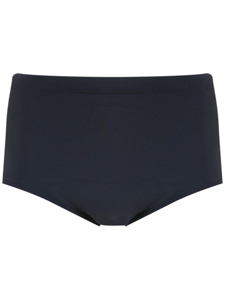Track & Field Logo Print Swimming Trunk - Blue