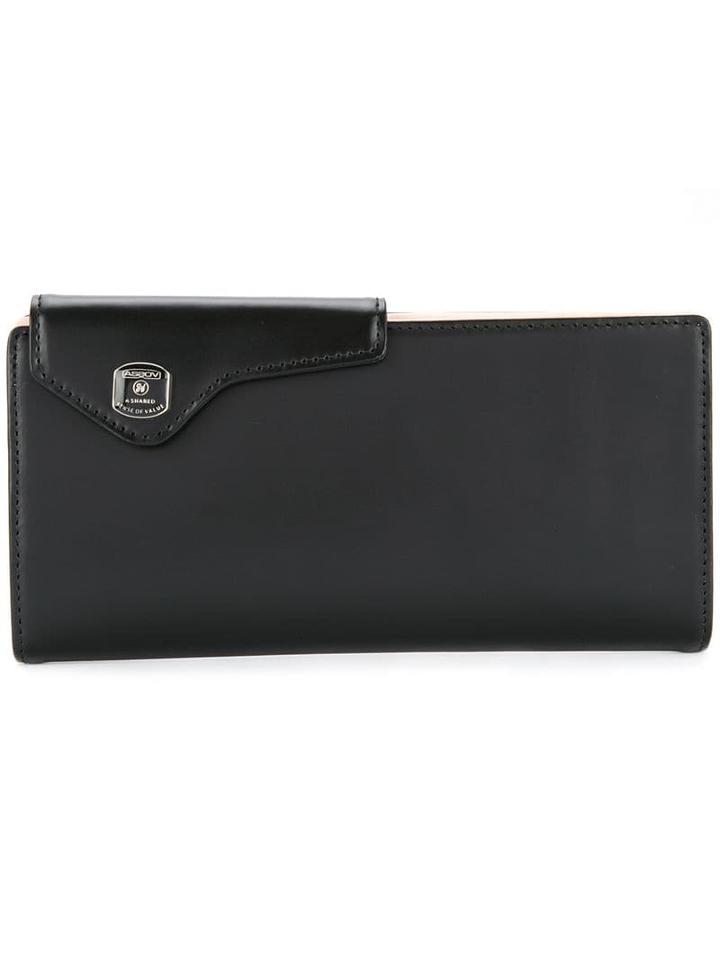 As2ov Glass Long Wallet - Black
