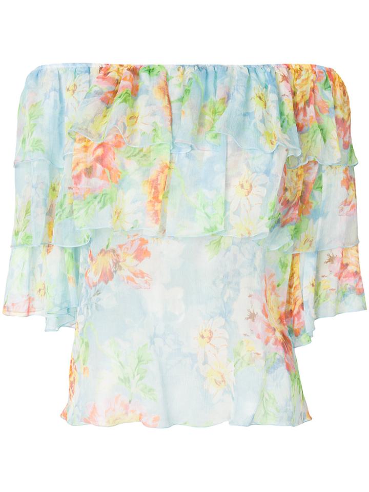 Blumarine Floral Print Blouse - Multicolour