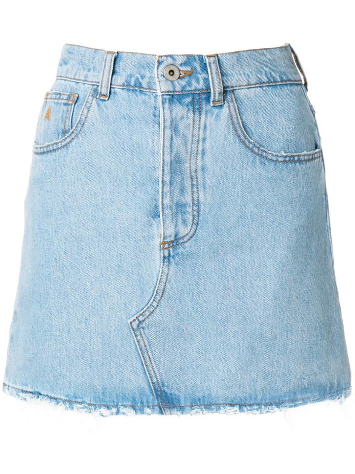 Attico High Waist Skirt - Blue