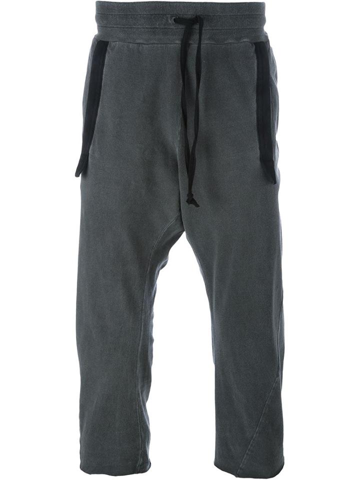 Lost & Found Rooms Cropped Pants, Men's, Size: Small, Grey, Cotton