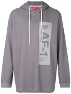 Nike Af1 Long-sleeve Hoodie - Grey