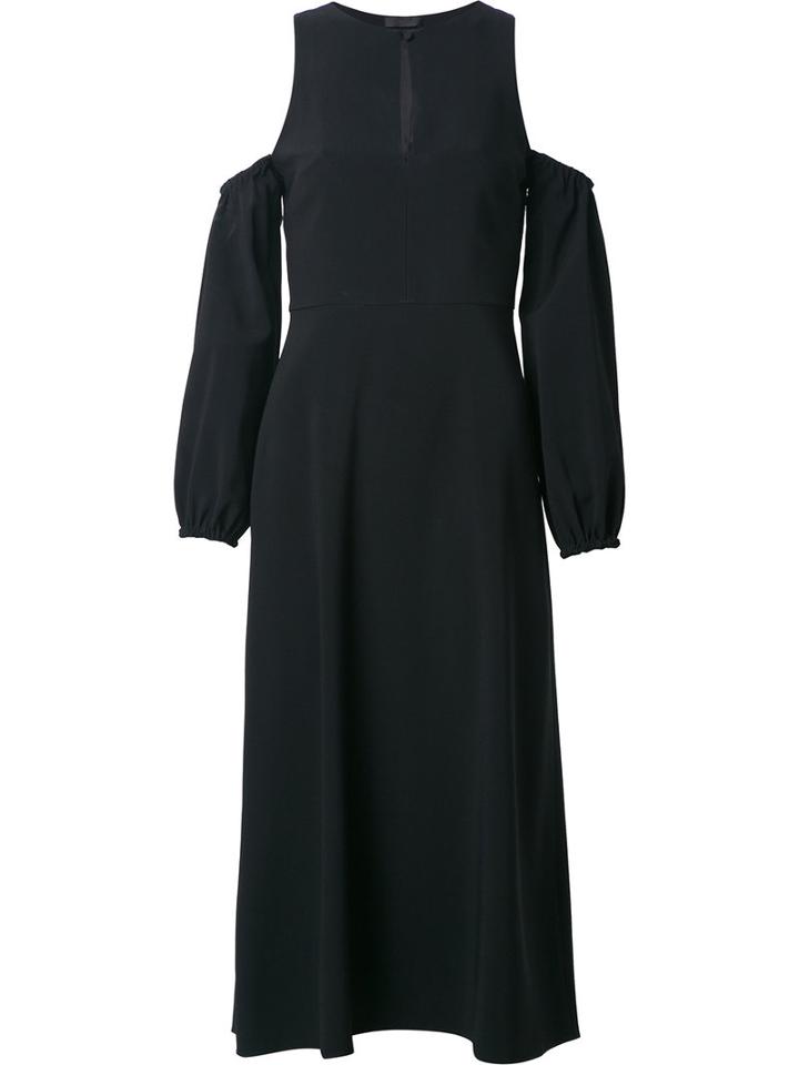 Talie Nk - Cold Shoulder Dress - Women - Acetate/viscose - 34, Black, Acetate/viscose