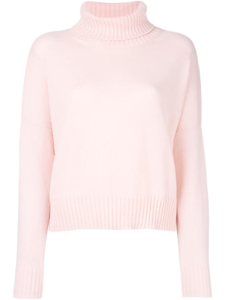 Incentive! Cashmere Roll Neck Jumper, Women's, Size: Medium, Pink/purple, Cashmere
