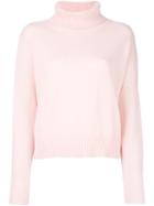 Incentive! Cashmere Roll Neck Jumper, Women's, Size: Medium, Pink/purple, Cashmere