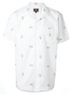 Fendi Light Bulb Embroidered Shirt, Men's, Size: 41, White, Cotton