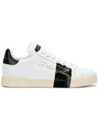 Dolce & Gabbana Stripe Panel Sneakers - White