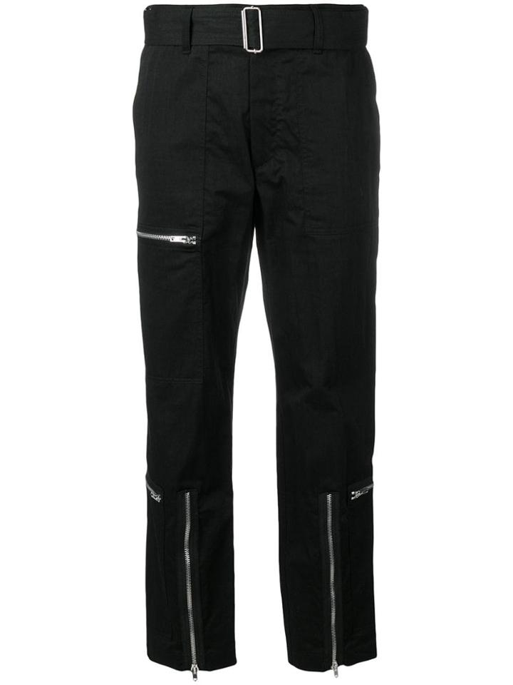 Helmut Lang High Rise Parachute Trousers - Black