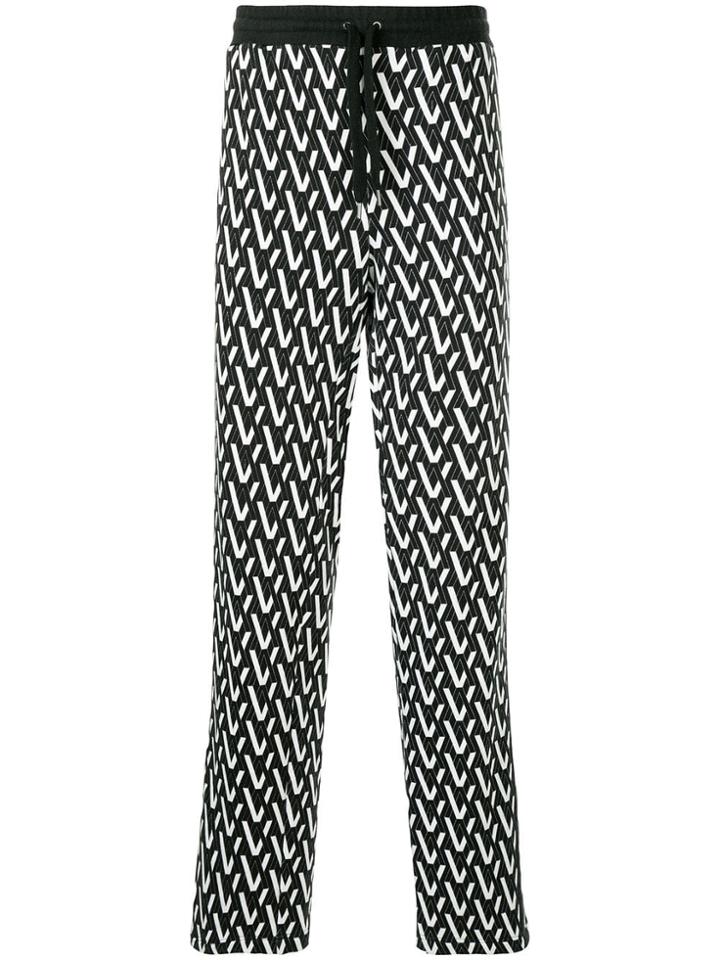 Ports V Printed Sweatpants - Black