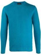 Altea Knitted Wool Jumper - Blue