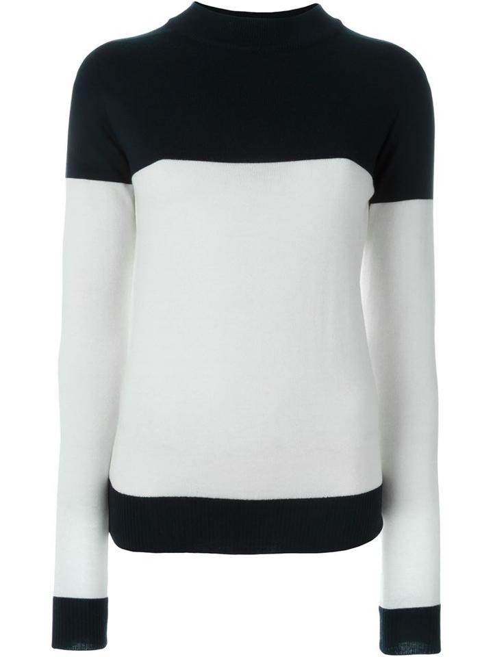 Etienne Deroeux 'anna' Two Tone High Neck Jumper