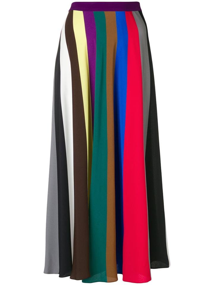 Erika Cavallini Long Striped Skirt - Multicolour