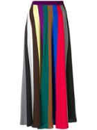 Erika Cavallini Long Striped Skirt - Multicolour