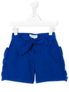 Simonetta - Belted Shorts - Kids - Cotton - 5 Yrs, Blue