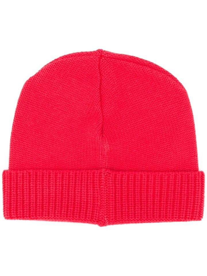 Stone Island Shadow Project Ribbed Knit Beanie - Pink