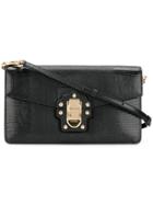 Dolce & Gabbana Croc-effect Shoulder Bag - Black