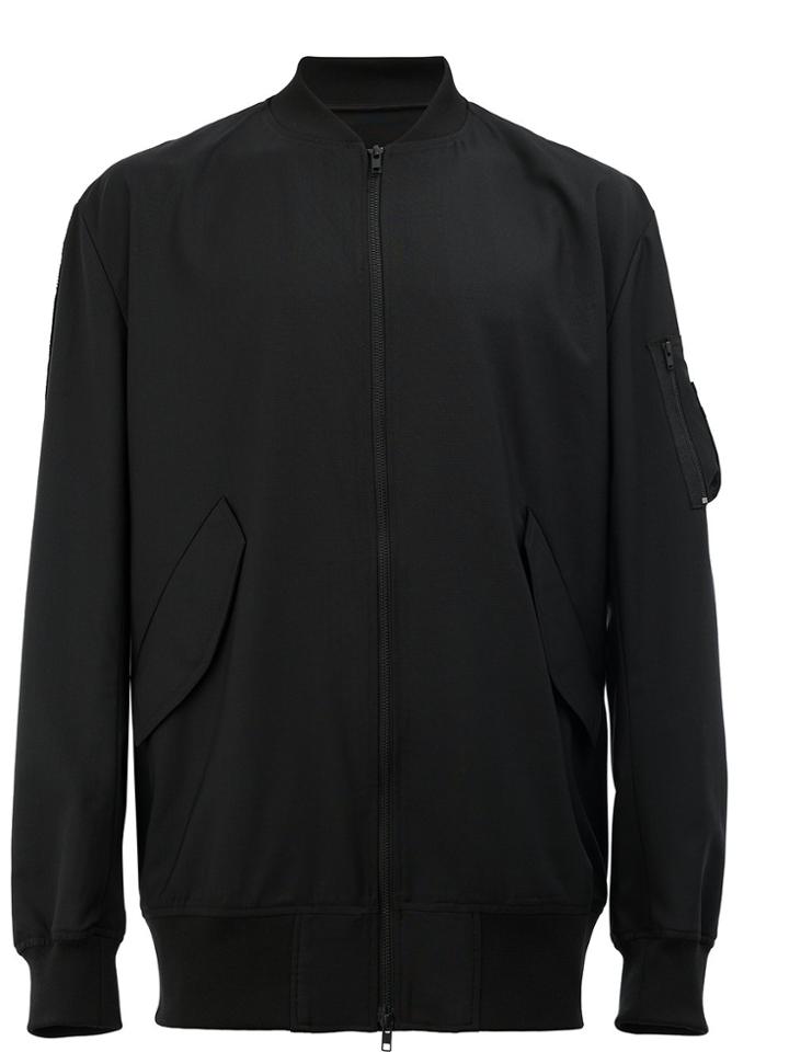 Moohong Classic Bomber Jacket - Black