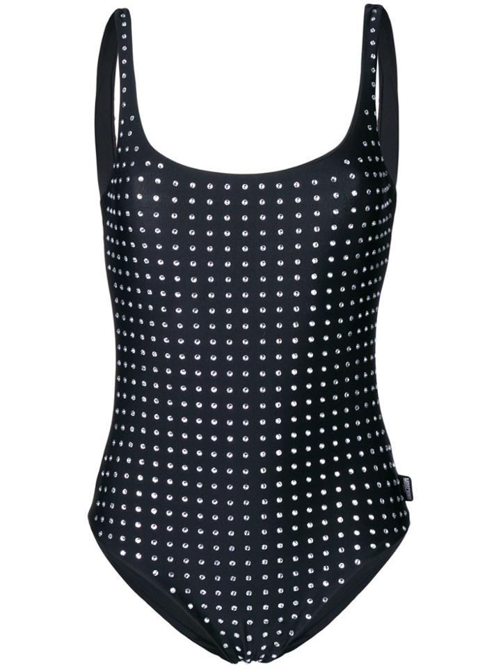 Moschino Stud Embellished Swuimsuit - Black