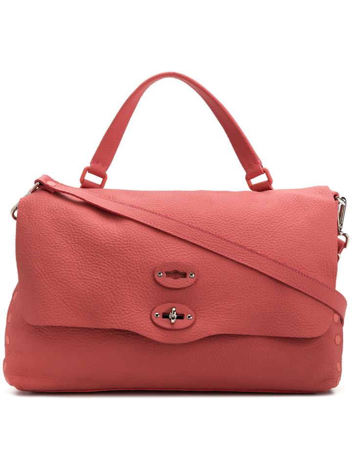 Zanellato Postina Flip Lock Tote Bag - Pink & Purple