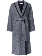 En Route Tweed Single Breasted Coat, Women's, Size: 2, Black, Polyester/wool