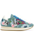 Philippe Model Floral Printed Sneakers - Multicolour