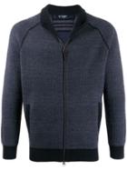 Hackett Stand-up Collar Cardigan - Blue