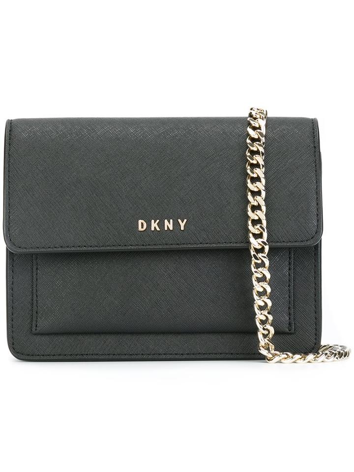 Dkny Small Flap Crossbody Bag, Women's, Black