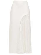 Mara Mac Midi Panelled Skirt - White