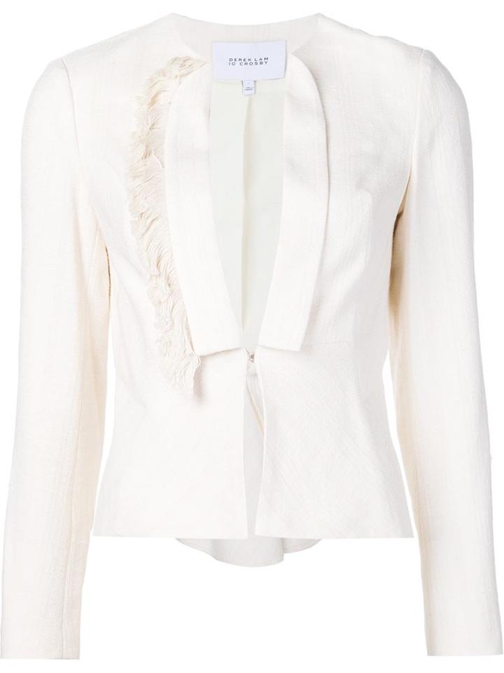Derek Lam 10 Crosby Asymmetric Fringe Jacket