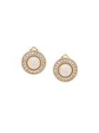 Susan Caplan Vintage Faux Pearl Earrings - Gold