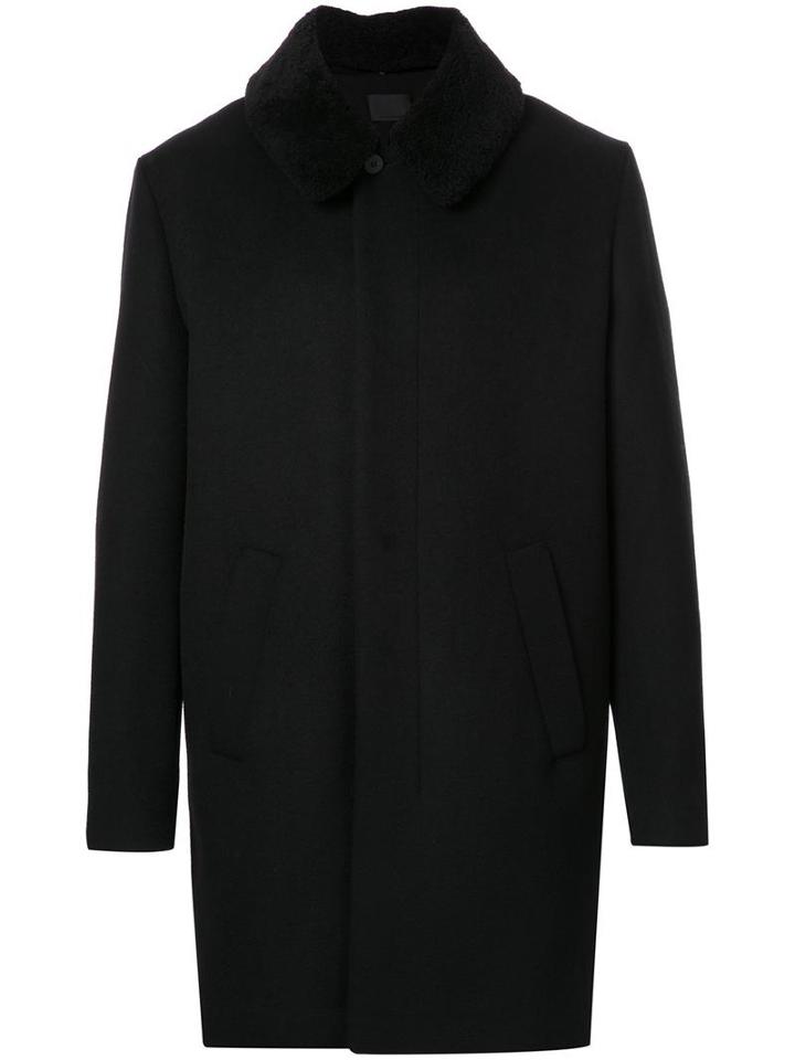 Alexander Wang Single Breasted Coat, Men's, Size: 48, Black, Rayon/polyester/wool