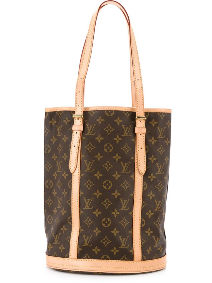 Louis Vuitton Vintage Bucket Gm Monogrammed Tote - Brown