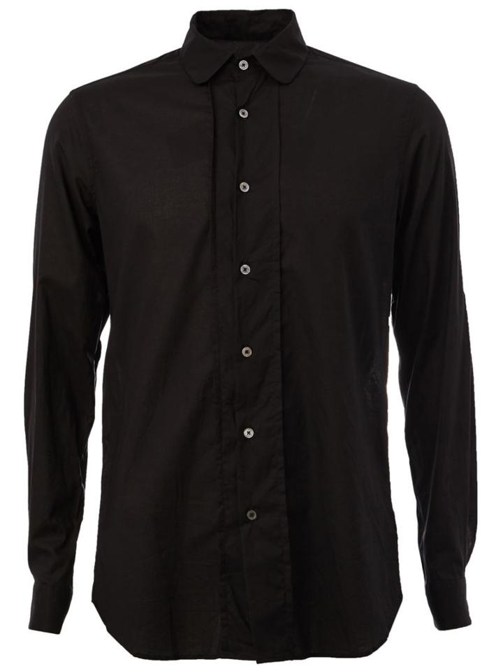 Ann Demeulemeester Grise Classic Shirt, Men's, Size: Small, Black, Cotton