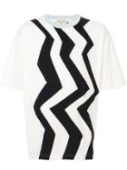 Marni Zigzag Print T-shirt - White