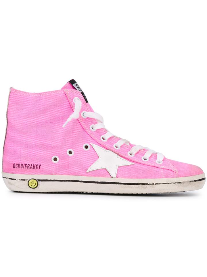Golden Goose Deluxe Brand Kids Francy Hi-top Sneakers - Pink & Purple