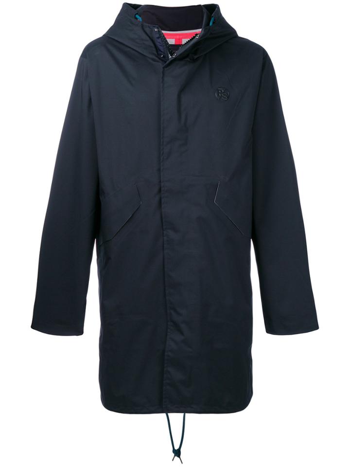 Ps By Paul Smith Drawstring Hooded Parka - Blue
