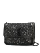 Saint Laurent Niki Studded Shoulder Bag - Black