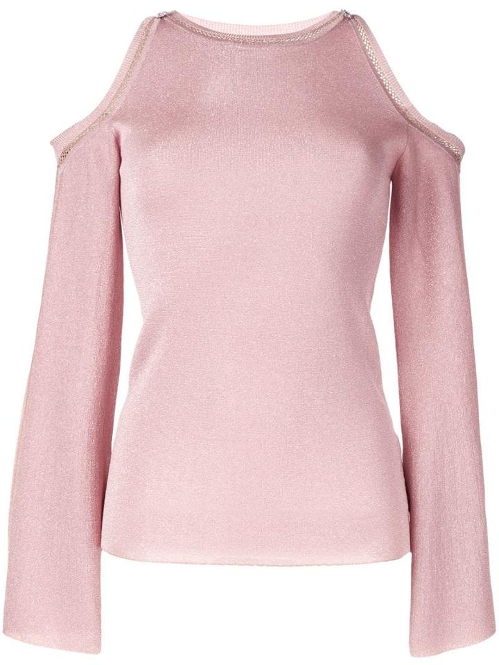 Peter Pilotto Cold Shoulder Knit Top - Pink