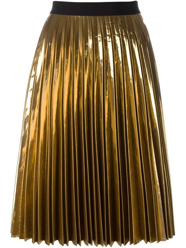 Dkny Pleated A-line Skirt