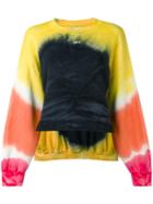 Off-white - Tie Dye Hanging Cord Sweatshirt - Women - Cotton/polyester - S, Yellow/orange, Cotton/polyester