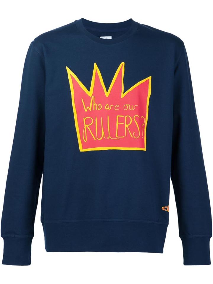 Vivienne Westwood Man Who Are Our Rulers Sweatshirt, Men's, Size: Xl, Brown, Cotton